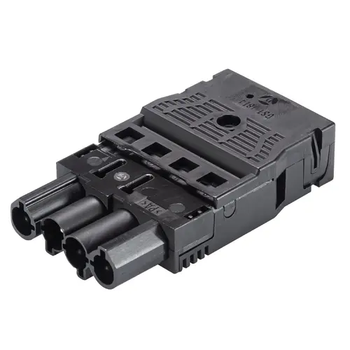 Wieland 92.944.0053.1 GST18I4 connector stekker male 4-polig 400V 20A IP40 halogeenvrij zwart