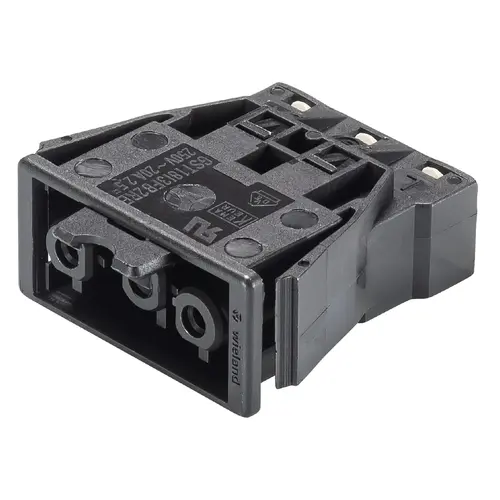 Wieland 92.031.7658.1 GST18I3 connector contrastekker female 3-polig 250V 20A IP20 halogeenvrij zwart