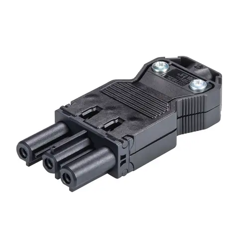 Wieland 92.931.3053.1 GST18I3 connector contrastekker female 3-polig 250V 20A IP40 halogeenvrij zwart