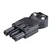 Wieland 92.931.3053.1 GST18I3 connector contrastekker female 3-polig 250V 20A IP40 halogeenvrij zwart