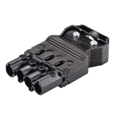 Wieland 92.944.3053.1 GST18I4 connector stekker male 4-polig 400V 20A IP40 halogeenvrij zwart