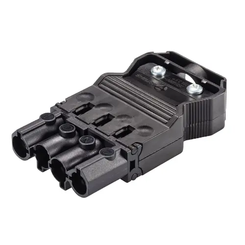 Wieland 92.944.3053.1 GST18I4 connector stekker male 4-polig 400V 20A IP40 halogeenvrij zwart