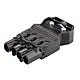 Wieland 92.944.3053.1 GST18I4 connector stekker male 4-polig 400V 20A IP40 halogeenvrij zwart
