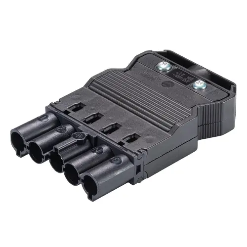 Wieland 92.954.4053.1 GST18I5 connector stekker male 5-polig 250V 20A IP40 halogeenvrij zwart