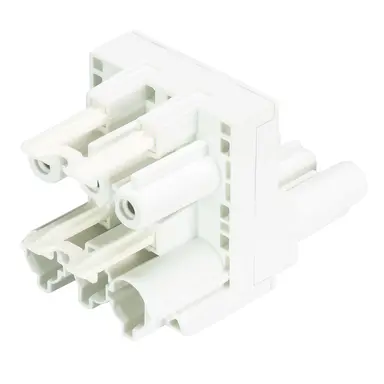 Wieland 92.030.6053.0 GST18i3 verdeler 1 naar 2 20A 3-polig wit
