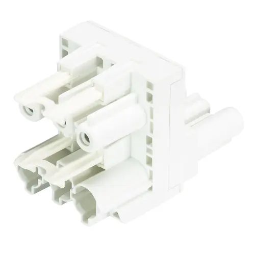 Wieland 92.030.6053.0 GST18i3 verdeler 1 naar 2 20A 3-polig wit