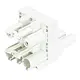 Wieland 92.030.6053.0 GST18i3 verdeler 1 naar 2 20A 3-polig wit