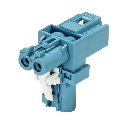 Wieland 91.020.1253.0 GST15i2 t-verdeler 1-naar-2 halogeenvrij 2-polig 6A 250V pastelblauw