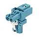 Wieland 91.020.1253.0 GST15i2 t-verdeler 1-naar-2 halogeenvrij 2-polig 6A 250V pastelblauw