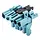 Wieland 92.050.3453.0 GST18 verdeler 1 naar 2 20A 5-polig Pastelblauw