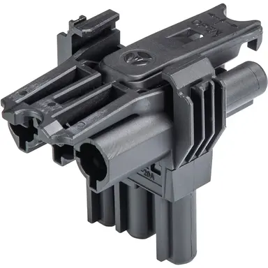 Wieland 92.030.3153.1 Gesis Classic GST18i3 verdeler t-splitter 1 naar 2 20A 3-polig zwart