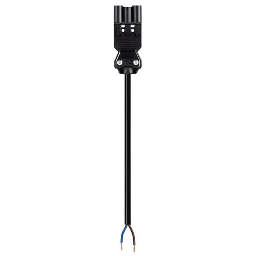 Wieland 92.220.0364.1 GST18I3 aansluitsnoer halogeenvrij male 0,3 meter 2-polig 0,75mm² 6A zwart