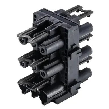Wieland 92.030.0953.1 GST18 verdeler 1 naar 5 20A 3-polig zwart
