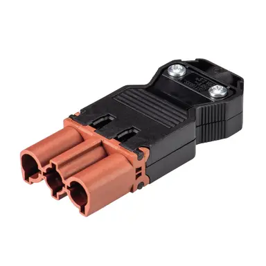 Wieland 92.932.3853.0 GST18i3 connector stekker male 3-polig 250V 20A IP40 halogeenvrij bruin