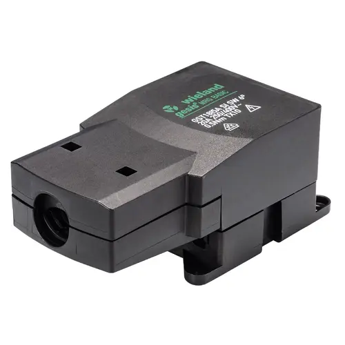 Wieland 92.050.1553.1 NRG vlakkabel invoer 5-polig 20A 250/400V zwart