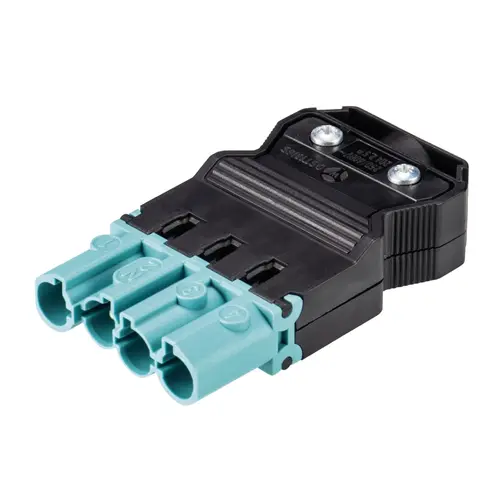 Wieland 92.944.3353.0 GST18i4 connector stekker male 4-polig 400V 20A IP40 halogeenvrij turquoise