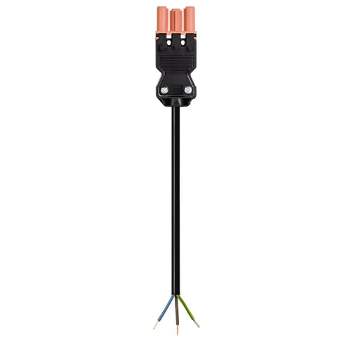 Wieland 92.232.1003.5 GST18I3 aansluitsnoer female 1 meter 3-polig 1,5mm² 16A zalmroze