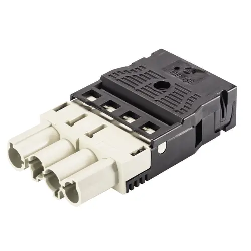Wieland 92.944.0153.0 GST18i4 connector stekker male 4-polig 400V 20A IP40 halogeenvrij grijs