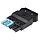 Wieland 92.969.0358.1 GST18i6 connector contrastekker female 6-polig 400V 20A IP40 halogeenvrij zwart / pastelblauw