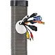 Frankische 294 10 092 multimediabuis set 92x50mm met 2 kabeldoorvoeren en 2 einddoppen 1,5 m grijs