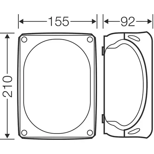 Hensel DK 1616 G kabeldoos met schroefklemmen 155x210x92mm 5-polig IP66 grijs