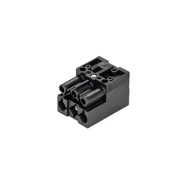 Wieland 93.030.4753.0 GST18i3 verdeler 1 naar 3 16A 3-polig zwart