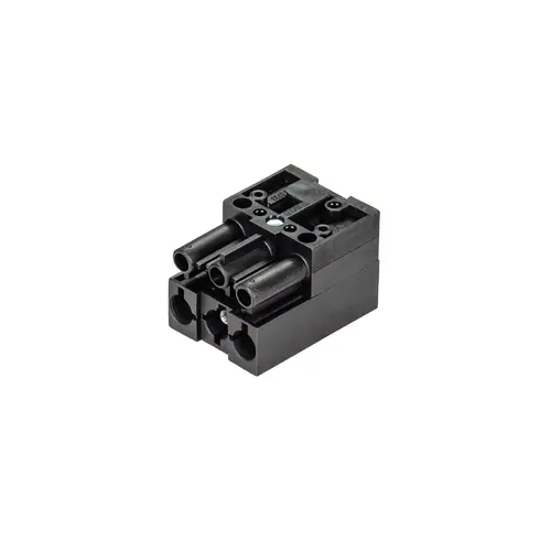 Wieland 93.030.4753.0 GST18i3 verdeler 1 naar 3 16A 3-polig zwart