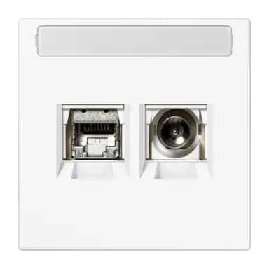 JUNG MMD LS 4521 WWM Smart-TV-aansluitdoos LS990 sneeuwwit mat