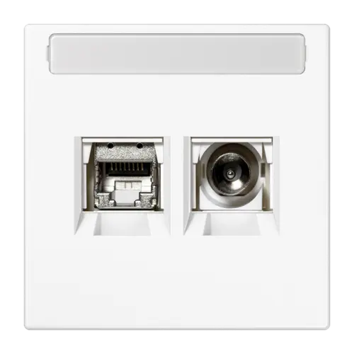 JUNG MMD LS 4521 WWM Smart-TV-aansluitdoos LS990 sneeuwwit mat