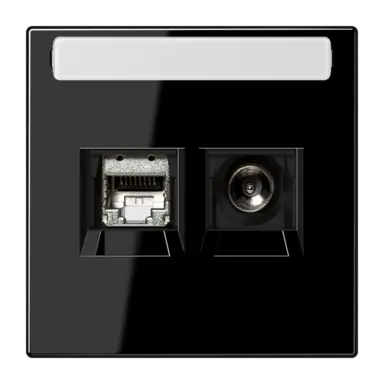 JUNG MMD LS 4521 SW Smart-TV-aansluitdoos LS990 zwart glans