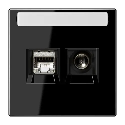 JUNG MMD LS 4521 SW Smart-TV-aansluitdoos LS990 zwart glans