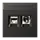 JUNG MMD AL 4521 AN Smart-TV-aansluitdoos LS990 antraciet gelakt aluminium