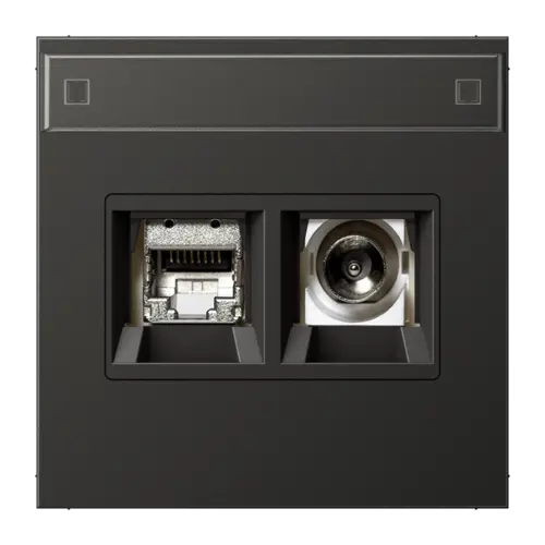 JUNG MMD AL 4521 AN Smart-TV-aansluitdoos LS990 antraciet gelakt aluminium