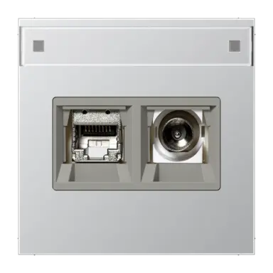 JUNG MMD AL 4521 Smart-TV-aansluitdoos LS990 aluminium