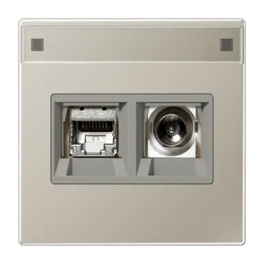 JUNG MMD ES 4521 Smart-TV-aansluitdoos LS990 edelstaal