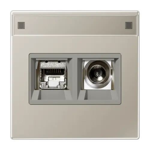 JUNG MMD ES 4521 Smart-TV-aansluitdoos LS990 edelstaal