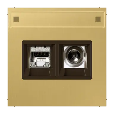 JUNG MMD ME 4521 C Smart-TV-aansluitdoos LS990 messing klassiek