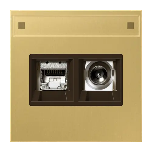 JUNG MMD ME 4521 C Smart-TV-aansluitdoos LS990 messing klassiek