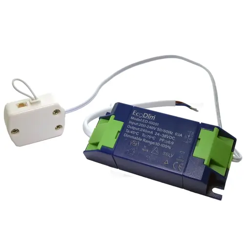 EcoDim ED-10051 dimbare LED-driver voor 3-4 meubelspots 8-12W
