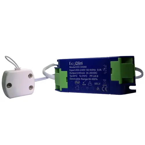EcoDim ED-10050 dimbare LED-driver voor 1-2 meubelspots 5-7W