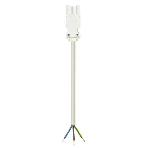 Wieland 92.238.2063.2 GST18I3 aansluitsnoer halogeenvrij female 2 meter 3-polig 2,5mm² 20A wit