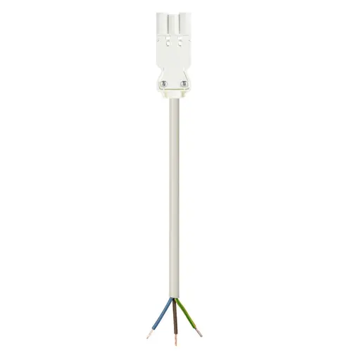 Wieland 92.238.3004.2 GST18I3 aansluitsnoer male 3 meter 3-polig 2,5mm² 20A wit