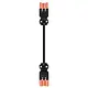 Wieland 92.238.1060.5 GST18i3 koppelsnoer halogeenvrij 1 meter 3-polig 2,5mm² 20A zalm roze