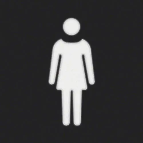 Berker 19058002 folie vierkant met symbool vrouw