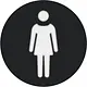 Berker 19058007 folie rond met symbool vrouw