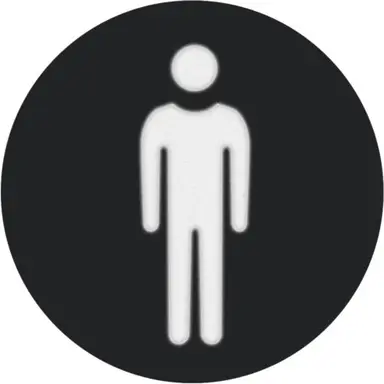 Berker 19058006 folie rond met symbool man