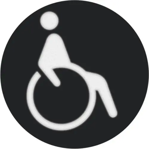 Berker 19058008 folie rond met symbool rolstoel