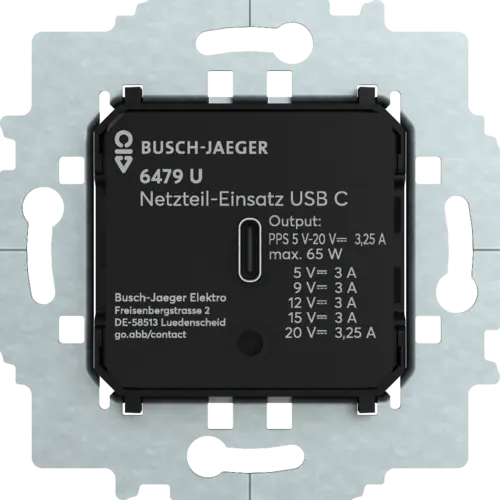 Busch-Jaeger 6479 U USB-netvoeding USB-C 65W