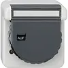 Gira 444031 wandcontactdoos randaarde klapdeksel bajonetsluiting tekstkader opbouw IP66