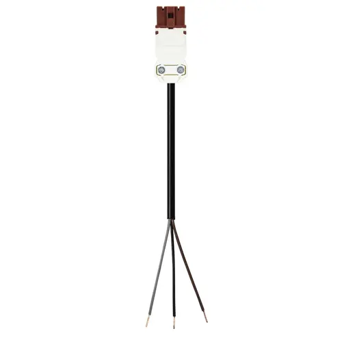 Wieland 91.232.3004.4 GST15i3 aansluitsnoer male 3 meter 3-polig 1,5mm² 16A 250V bruin